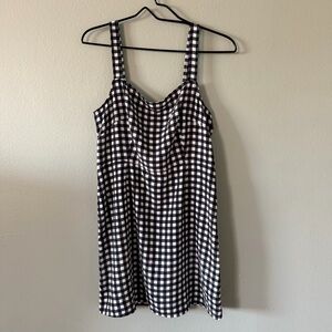 BP. Black & White Gingham Spring Summer Mini Dress Size M